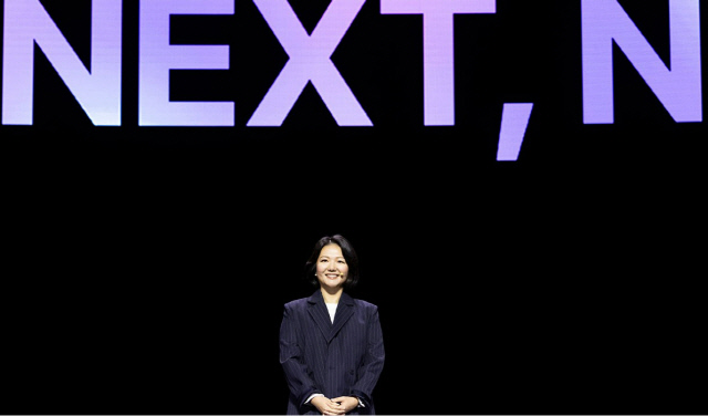 최수연 네이버 대표가 지난해 11월11일 코엑스에서 열린 '단24 통합 콘퍼런스에서 기조연설을 하고 있다. 네이버 제공
